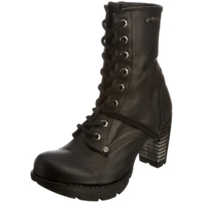 Abbildung von New Rock Damen Biker Boots Boots, Schwarz (itali schwarz), 38 EU
