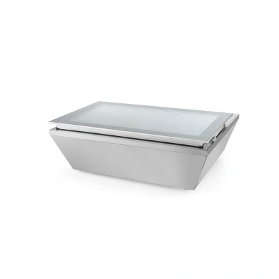 Abbildung von HENDI Aufsatz Tiefkühlvitrine 77 Liter 80,5 x 67 30,5 cm dreifach Verglast 8x GN 1/6 oder 4x 1/3 Umluft 24/ 20 C, Gastro Tiefkühlaufsatz