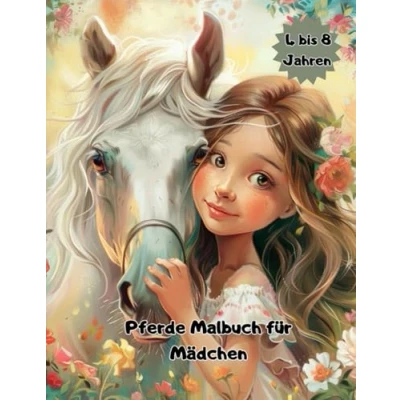Abbildung von Pferde Malbuch für Mädchen: Entdecke deine Kreativität mit wunderschönen Pferdemotiven