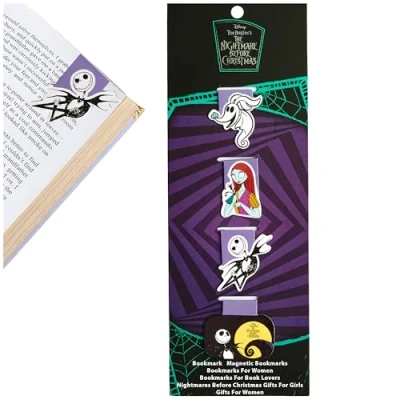 Abbildung von Disney The Nightmare Before Christmas magnetische Lesezeichen Set mit 4 Clips(Mehrfarbiges 4er Pack)