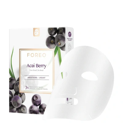 Abbildung von Foreo FARM TO FACE Sheet MASK ACAI Berry 3PCS Gesichtsmaske, Größe: One Size,