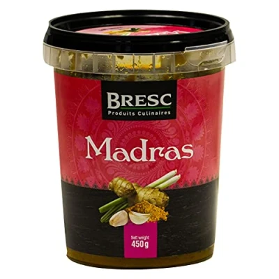 Abbildung von Bresc Madras Spice Mix 5x 450g vegane indische Gewürz Kräuter Mischung mit Curry für eine authentisch orientalische Küche, perfekt Gerichte oder als Akzent in Pürees und Saucen