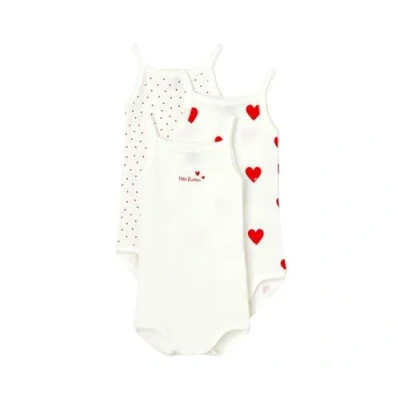 Abbildung von Petit Bateau Baby MädchenTrägerbody (3er Pack) , Variante 1, 4 Jahre
