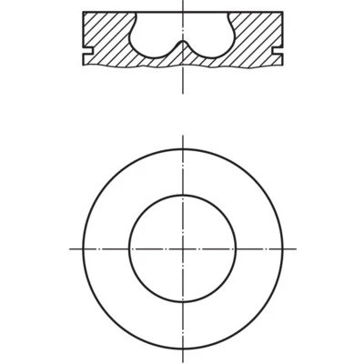 Abbildung von Kolben MAHLE 013 PI 00107 002