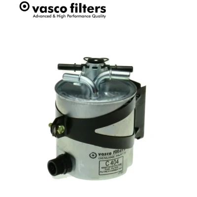 Abbildung von DAVID VASCO C404 Kraftstofffilter Leitungsfilter, ohne Wassersensor, mit Filterheizung 10 Halter RENAULT: MEGANE 2 Kombi, 2, SCENIC