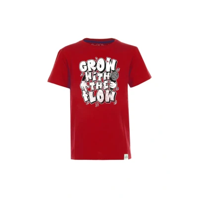 Abbildung von Band of Rascals Kinder Kurzarm T Shirt Grown aus Bio Baumwolle, red, Gr. 164
