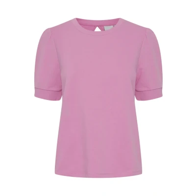 Abbildung von ICHI Ihyarla SW Tshirt basic, Damen, Größe: Medium, Super pink