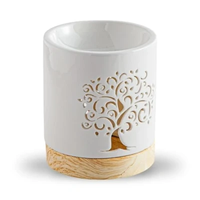 Abbildung von Parfumbrenner Ceramy Life Tree Parfümierter Wachsbrenner Handgefertigtes Glücksbringer Objekt Duftspender Symbolische Geschenkdekoration 50ml H 10,5cm Zen&#039;Arôme
