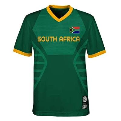 Abbildung von Offizielles Trikot der Jugendmannschaft Frauenfussball Weltmeisterschaft 2023, Südafrika, Grün, 12 13 Jahre