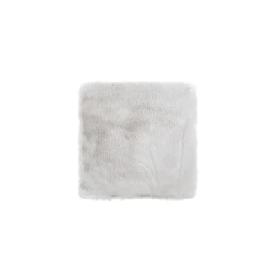 Abbildung von LUXOR living Sitzkissen Coste Kunstfell Stuhlauflage als Deko Wohnzimmer oder Stuhlkissen gemütliches Stuhl Dekokissen 40 x cm eckig grau 1 Stück