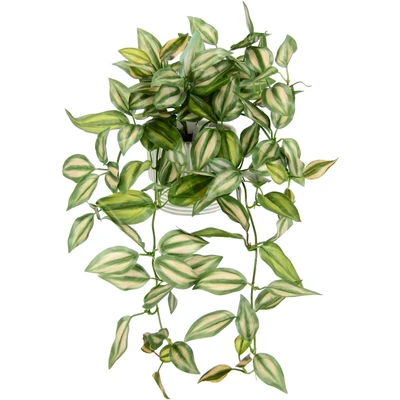 Abbildung von I.GE.A. Kunstpflanze &quot;Tradescantiahänger&quot;, Mit Übertopf Hängepflanze Pflanzenampel Kletterpflanze
