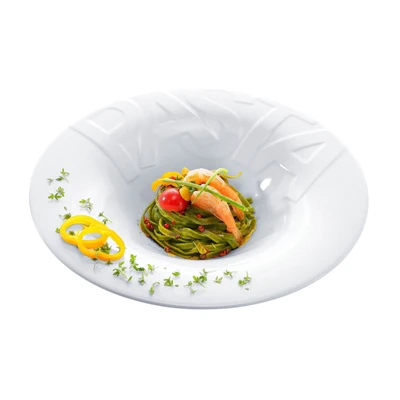 Abbildung von CreaTable Pastateller &quot;Essteller&quot;, (Set, 4 St.), Teller Set für Personen, weiß, Porzellan