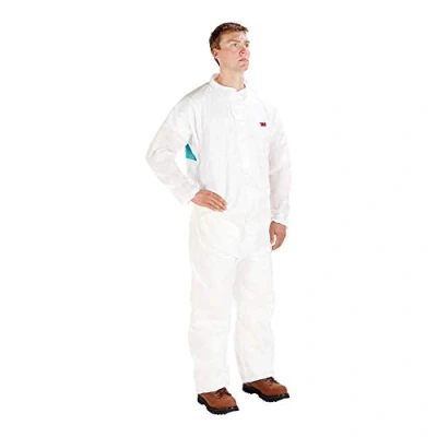 Abbildung von 3M 4520M Schutzanzug, Typ 5/6, Größe M, Weiß/Grün
