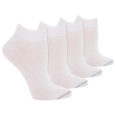 Abbildung von Dr. Scholl&#039;s Damen Diabetes &amp; Circulatory Low Cut 4 Paar Lässige Socke, reines Weiß, Einheitsgröße (4er Pack)