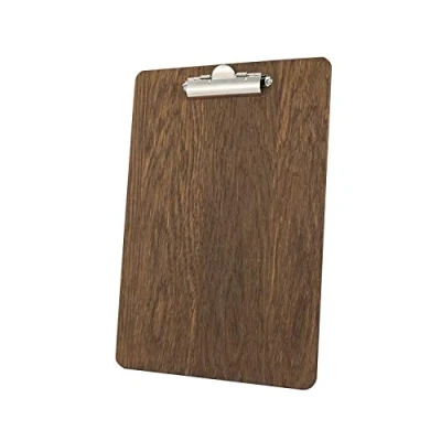 Abbildung von Kreidetafeln UK Klemmbrett mit Dunkles Eichenholz Finish, Holz, Dunkel Braun (Dark Oak), 33,6 x 24 1,6 cm