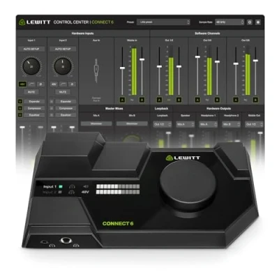 Abbildung von Lewitt Digitales Aufnahmegerät (CONNECT 6 USB C Audio Interface Interface)