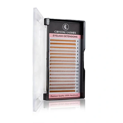Abbildung von Wimpern EXTREME VOLUME CRYSTAL LASHES Mix 0.07 6 14mm C weiß