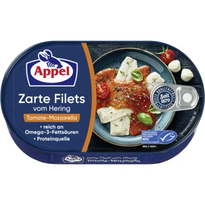 Abbildung von Appel Zarte Filets vom Hering Tomate Mozzarella