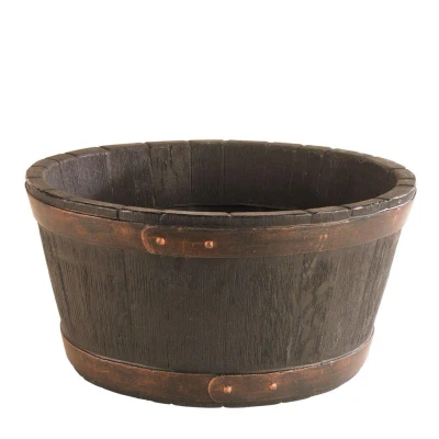 Abbildung von Strata Oakwood GN653 Pflanzgefäß, rund, Eichenholzoptik, 49 x 24,5cm