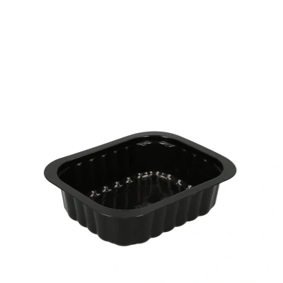Abbildung von 300x Barquettes accompagnements petit modèle 350ml 138x114x35mm noires
