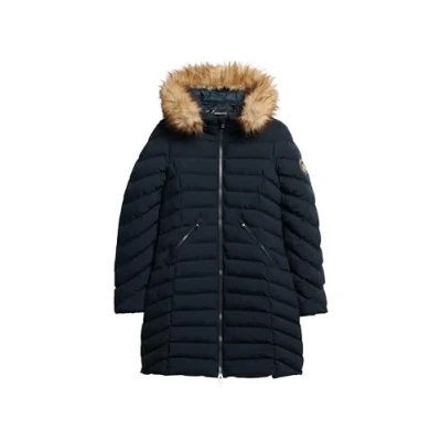 Abbildung von Superdry Steppjacke &quot;FUJI FAUX FUR HOOD MID LENGTH&quot;, mit Kapuze