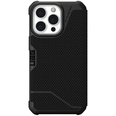 Abbildung von Apple iPhone 13 Pro Hülle Kunststoff UAG Klapphülle Handyhülle Schwarz Shockproof/Stoßfest