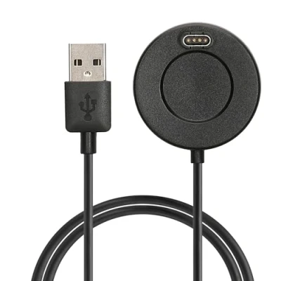 Abbildung von kwmobile USB Kabel Charger kompatibel mit Garmin Forerunner 55/255 / 255 Music/vivoactive 5 Ladekabel Smart Watch Ersatzkabel Fitnesstracker Aufladekabel in Schwarz