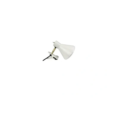 Abbildung von Dyberg Larsen Klemmlampe Sleep, kittweiß, Ø 15 cm, Stahl