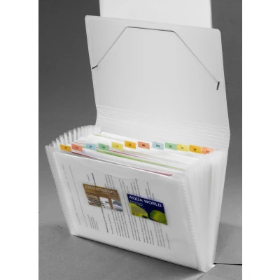 Abbildung von FolderSys Fächermappe DIN A4 12 Fach transparent