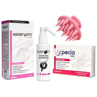 Abbildung von Anti Haarverlust Set. Xpecia + Hair Forte DHT Blocker Growth Kit Frauen