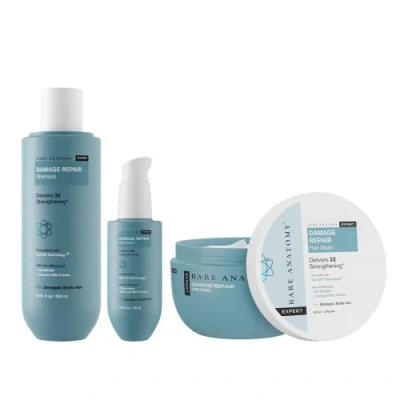 Abbildung von Bare Anatomy Damage Repair Shampoo and Hair Mask Serum Kit Repairs Damaged Weak &amp; Dry Sulphate Paraben Free Women Men (8.4 oz + 8.4 1.6 oz)