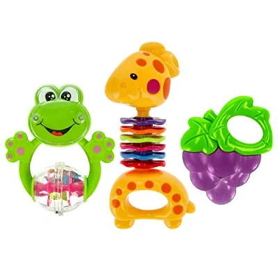 Abbildung von Bam Baby Set 2x Rassel, Traubensauger, Lernspielzeug BamBam (359926)
