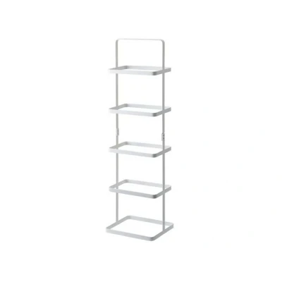 Abbildung von Yamazaki Schuhregal &quot;Tower&quot; 22x77x14cm für 5 Paar Schuhe platzsparend klein, Standregal, Schuhablage, freistehend, tragbar, minimalistisch, schmal
