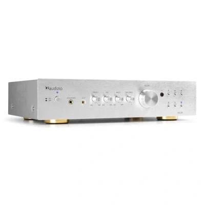 Abbildung von Audizio AD220A 2 Kanal HiFi Verstärker 2x200 Watt Amplifier Silber