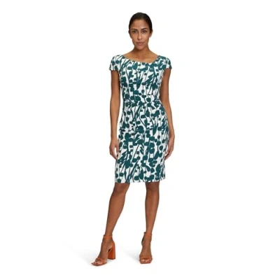 Abbildung von Vera Mont Etuikleid, Damen, Größe: 48, Cream dark green