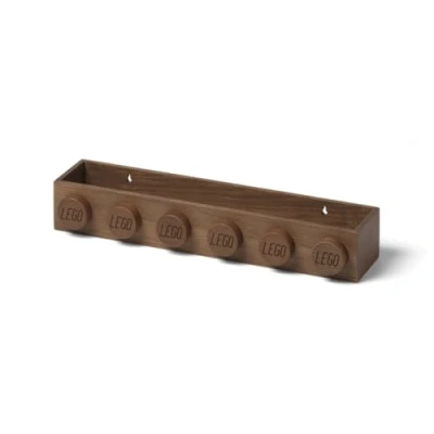Abbildung von LEGO 1x6 Bücherregal aus Holz, Dark Stained