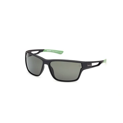 Abbildung von Timberland IN Iniettato Sonnenbrille, Herren, Größe: One Size, Nero opaco verde scuro