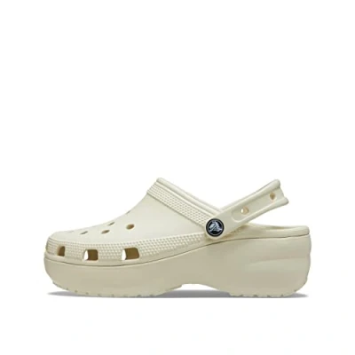 Abbildung von Crocs Classic Platform Clog 206750 2Y2, Womens slides, beige, 38/39 EU