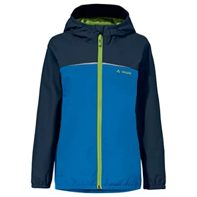 Abbildung von Vaude Turaco II Unisex Regenjacke / wasserabweisende Jacke für Kinder, Größe: 92, Radiate/green