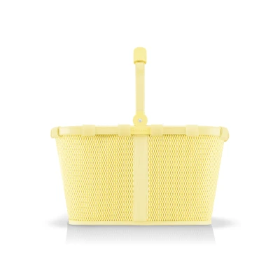 Abbildung von reisenthel carrybag frame mesh lemon Stabiler Einkaufskorb mit viel Stauraum und praktischer Innentasche Elegantes wasserabweisendes Design