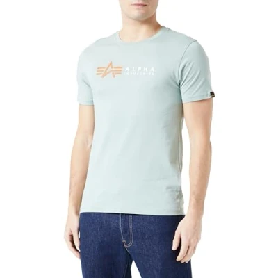 Abbildung von Alpha Industries Label Tshirt print, Herren, Größe: 3XL, Dusty green
