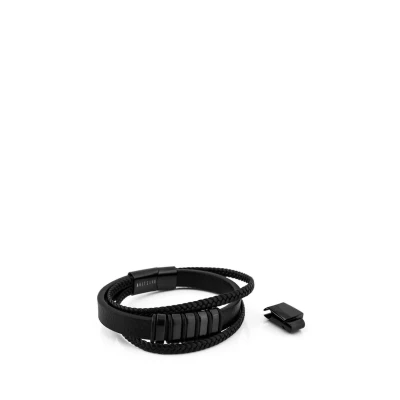 Abbildung von Akitsune Fabula Armband, Herren, Größe: 17cm, Schwarz