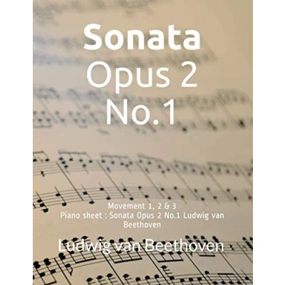 Abbildung von Piano sheet : Sonata Opus 2 No.1 Ludwig van Beethoven
