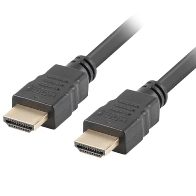 Abbildung von LANBERG HDMI Kabel AC 10CC 0100 BK Stecker männlich/männlich, Auflösung bis zu 3840 x 2160, 10 Meter