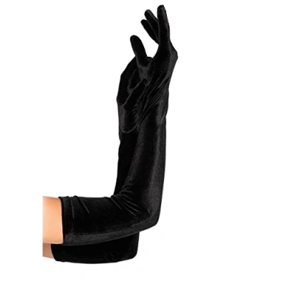 Abbildung von Leg Avenue Kostüm Lange Samthandschuhe schwarz, Aufregendes Accessoire für den betörenden Auftritt