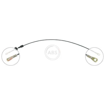 Abbildung von A.B.S. K12461 Handbremsseil 538 Scheibenbremse MERCEDES BENZ: 190