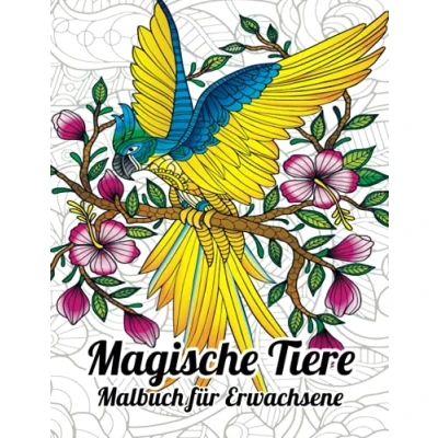 Abbildung von Magische Tiere Malbuch für Erwachsene: Ausmalbuch mit 50 Fantastischen Mandala Tieren zum Ausmalen Entspannung und Stressabbau