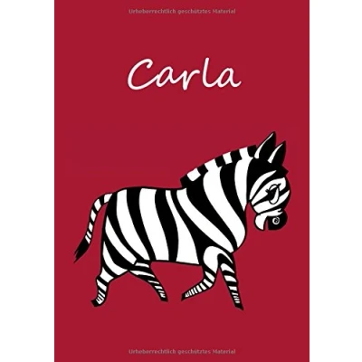 Abbildung von Malbuch / Notizbuch Tagebuch Carla: A4 blanko Zebra