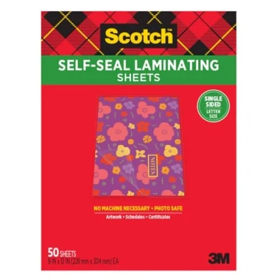 Abbildung von Scotch® Laminierblätter, 22,9 x 30,5 cm, Briefgröße, einseitig