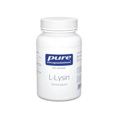 Abbildung von Pure Encapsulations L Lysin Essentielle Aminosäure Baustein für den Aufbau von Kollagen 90 Kapseln
